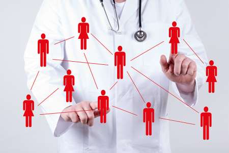 Foto: Arzt Netzwerk abstrakt